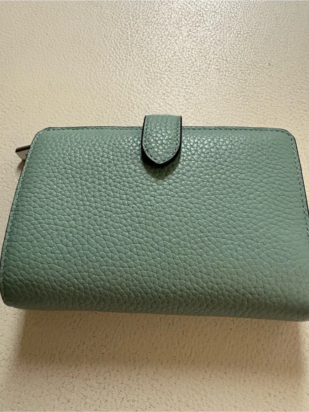 kate spade Pebbled Leather Wallet in Sage - Picture 6 of 10
